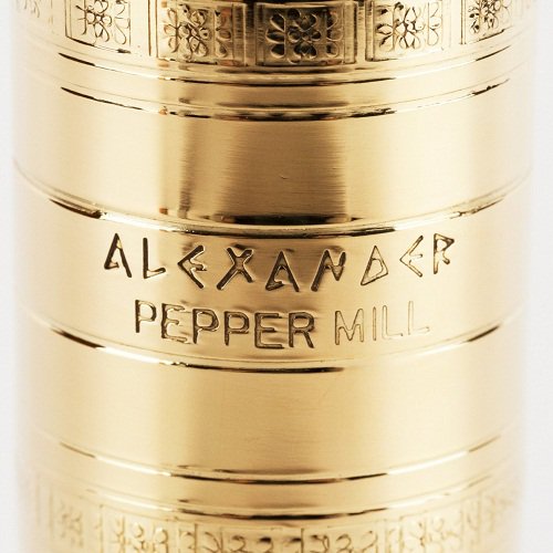 Greek European Genuine 2-Piece Brass Pepper Mill set 9" & Salt 8" #104/108