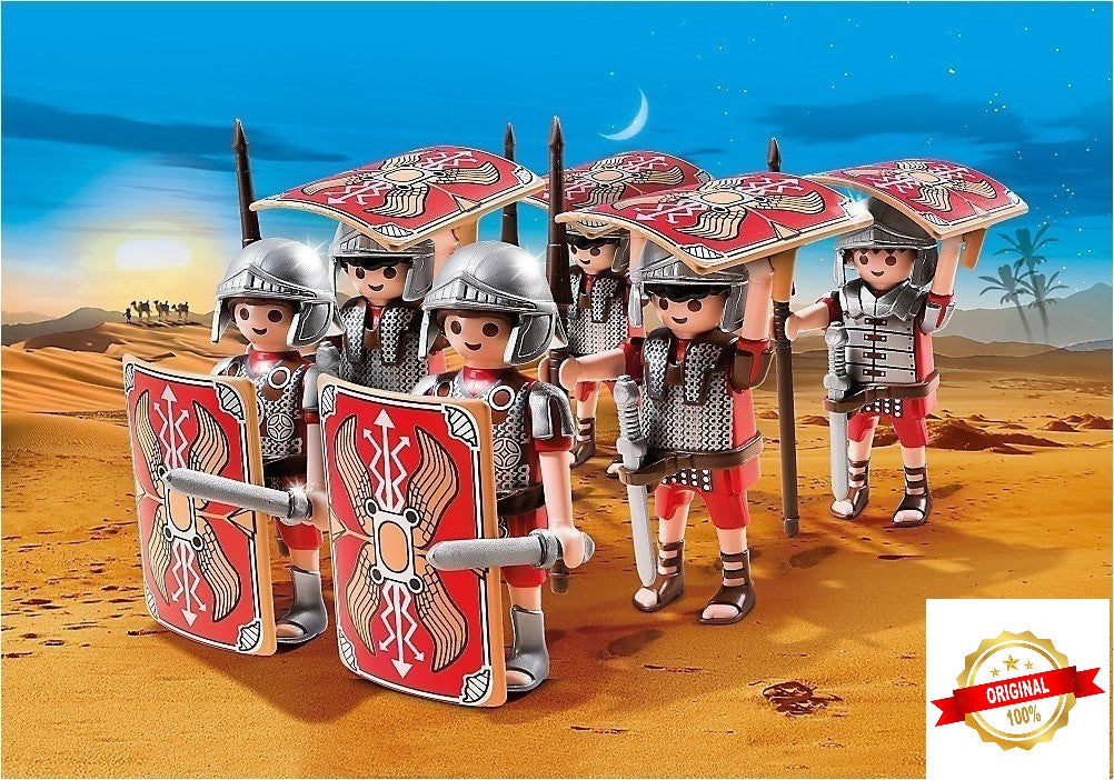 Playmobil History Roman Army Soldiers Legionary 6x Legionnaires 5393 Educational