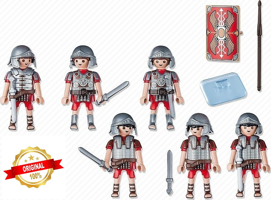 Playmobil History Roman Army Soldiers Legionary 6x Legionnaires 5393 Educational