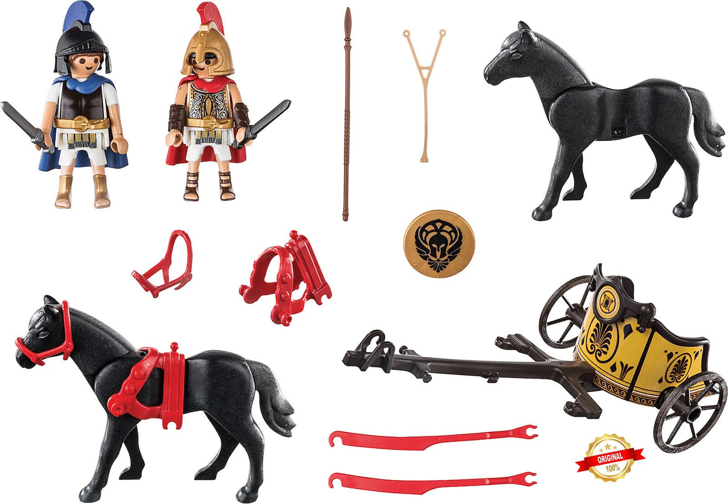 Playmobil History Set 70469 Achilles and Patroclus with Chariot