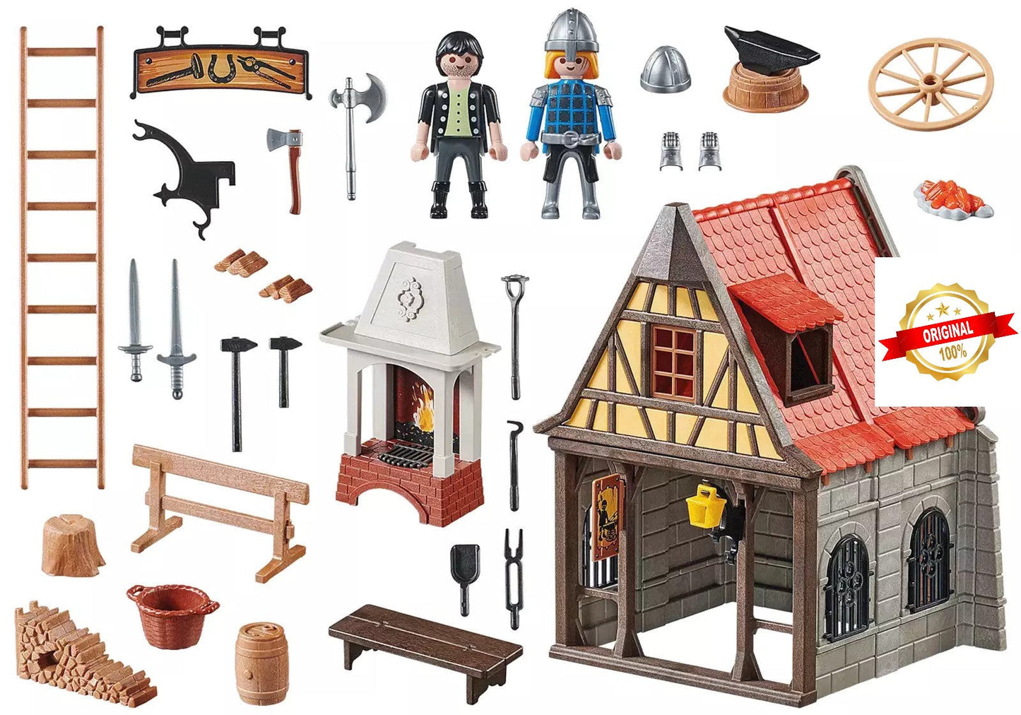Playmobil History Set 70956 Medieval Blacksmith's Forge