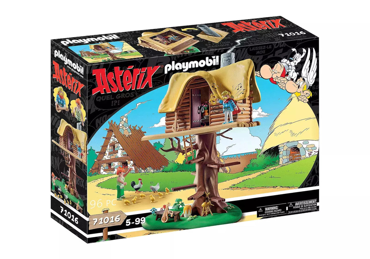 Playmobil Asterix Set 71016 Cacofonix with treehouse