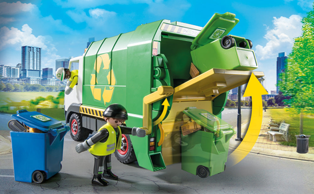 PLAYMOBIL Set 71234 City Life Recyclable Waste Collection Vehicle_Bins NEW BOXED