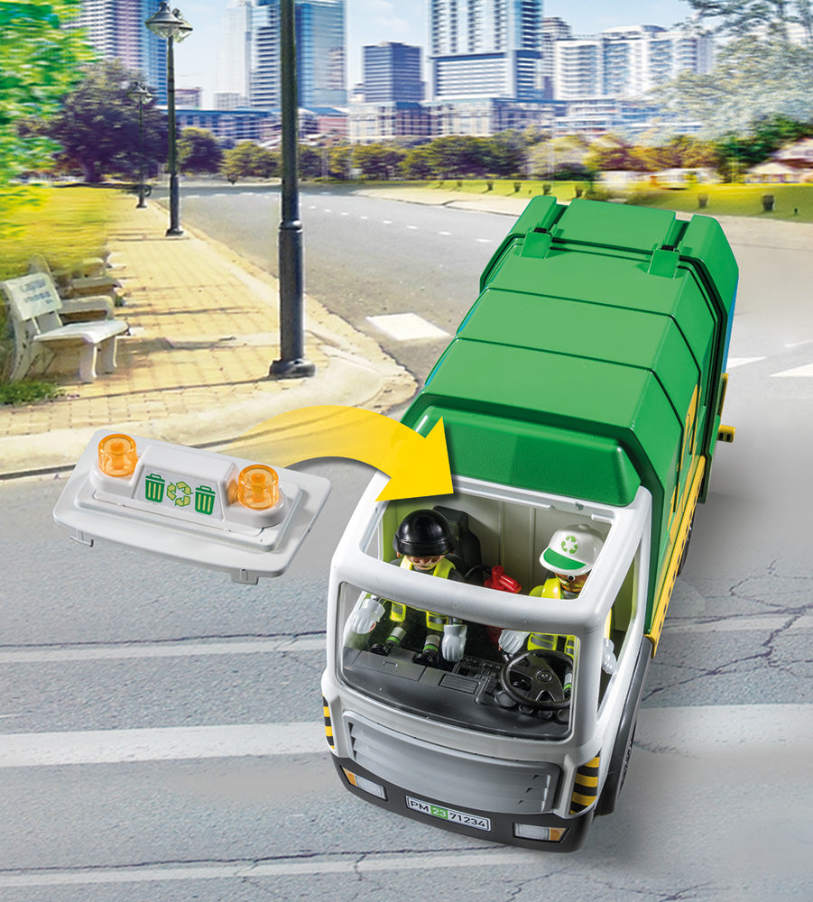 PLAYMOBIL Set 71234 City Life Recyclable Waste Collection Vehicle_Bins NEW BOXED