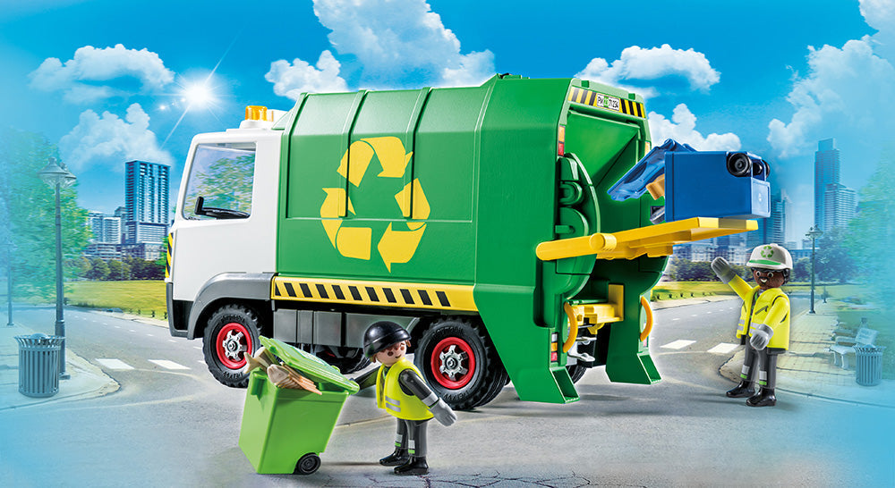 PLAYMOBIL Set 71234 City Life Recyclable Waste Collection Vehicle_Bins NEW BOXED
