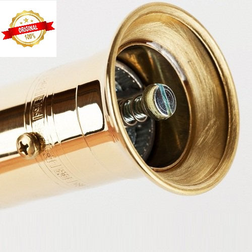 Greek European Genuine Traditional Brass Pepper Handcrafted Mill #102 7.5″