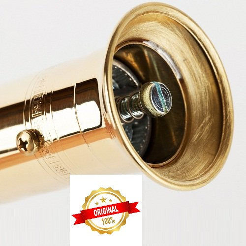 Greek European Genuine Traditional Brass Pepper Handcrafted Mill #103 8″