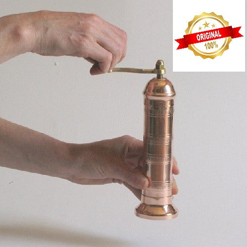 Greek European Genuine Copper Salt mill #409 9″