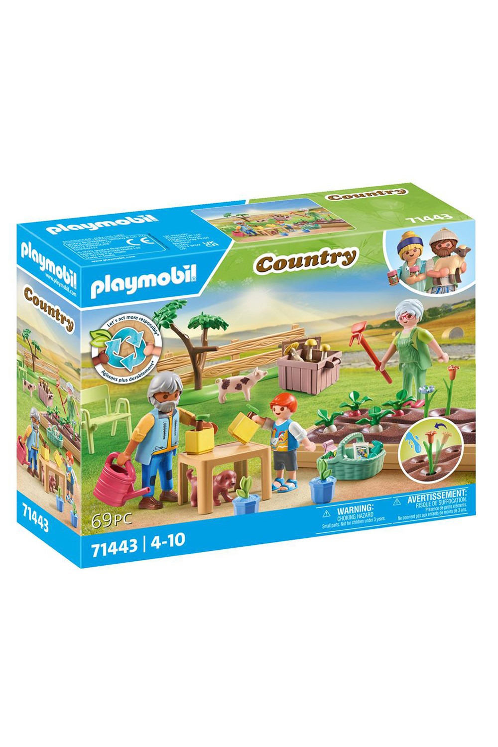 Playmobil Country Life Set 71443 Grandparents' Vegetable Garden