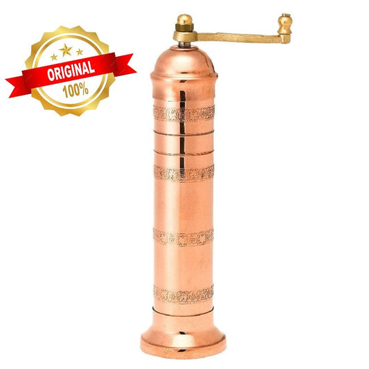 Greek European Genuine Copper Salt mill #409 9″