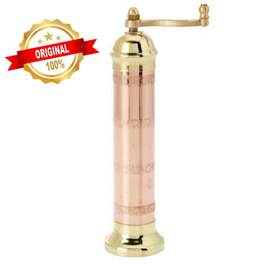Greek European Genuine Copper-Brass Salt Mill #419 9"
